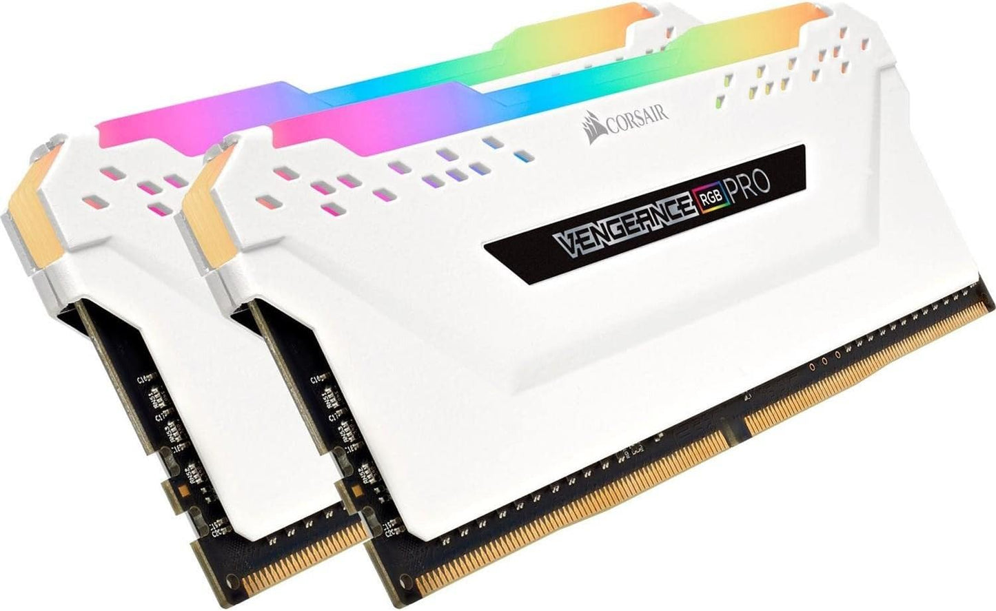 Corsair VENGEANCE RGB PRO 32GB 2 x 16GB, CMW32GX4M2E3200C16W DDR4 3200 (PC4-25600) C16 Desktop memory – White