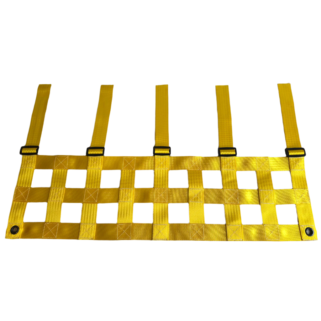 Clearance Net – 920mm Width – Golden Yellow – 3mm Loops – Suitable for K Braces or Welded Bars