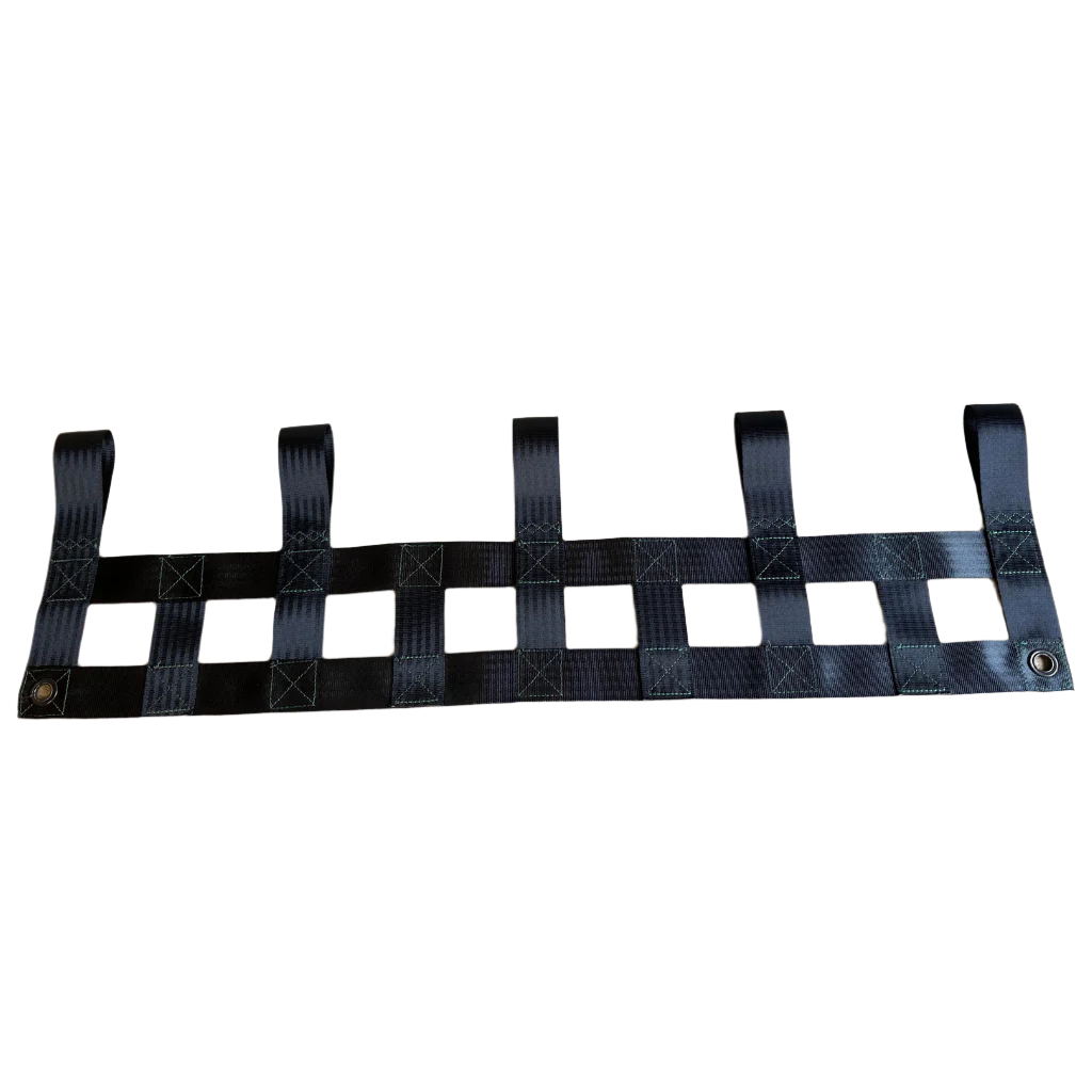 Clearance Net – 960mm Width – 2 Run – Black with Green Stitch – Clean Condition