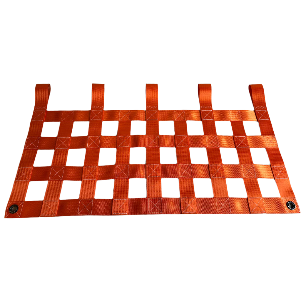 Clearance Net – 860mm Width – 4 Run – Orange – Clean Condition