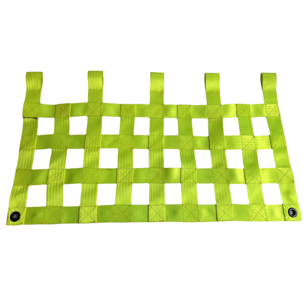 Clearance Net – 810mm Width – 4 Run – Dayglow Yellow – Dirty Condition