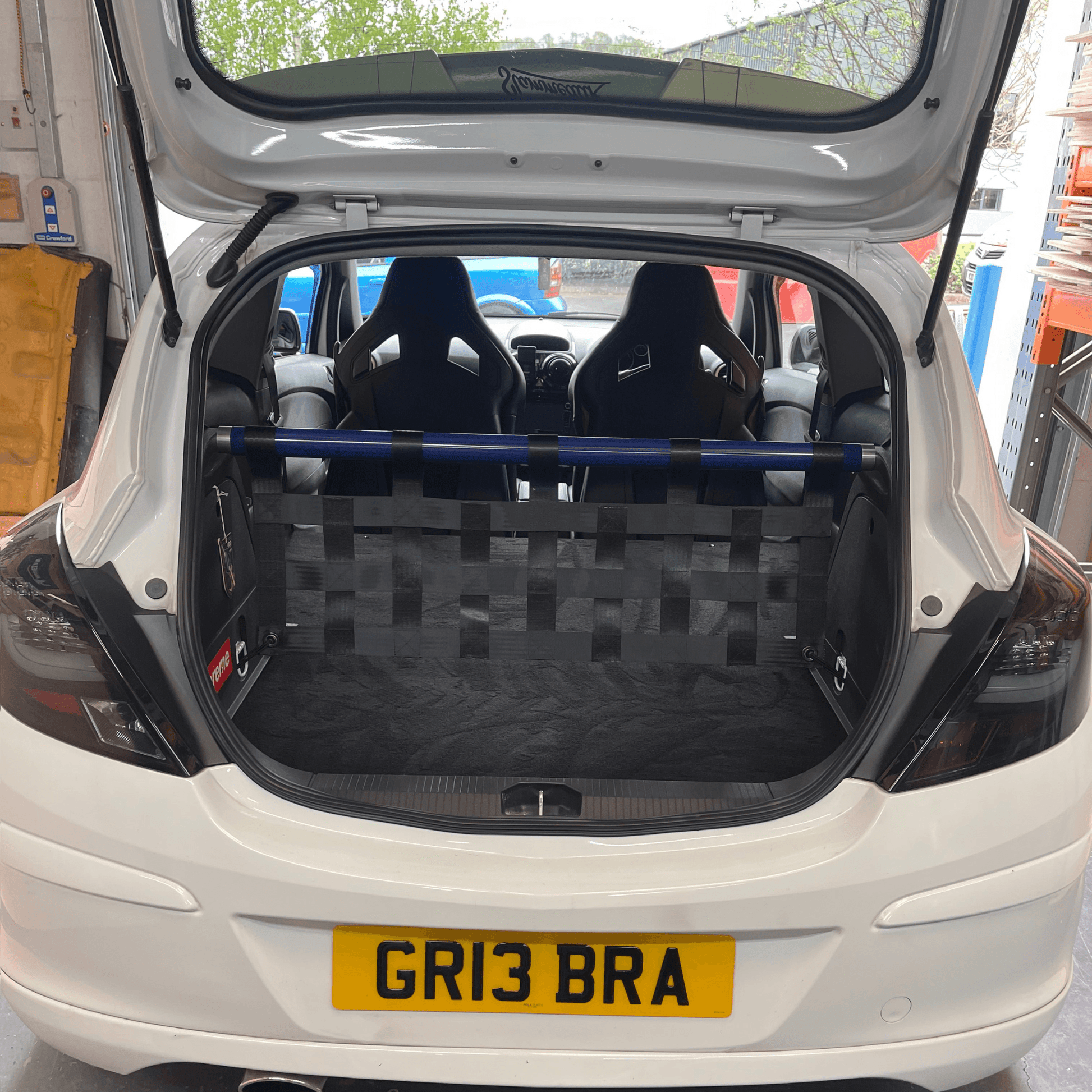 Vauxhall Corsa D Strut bar and Cargo net