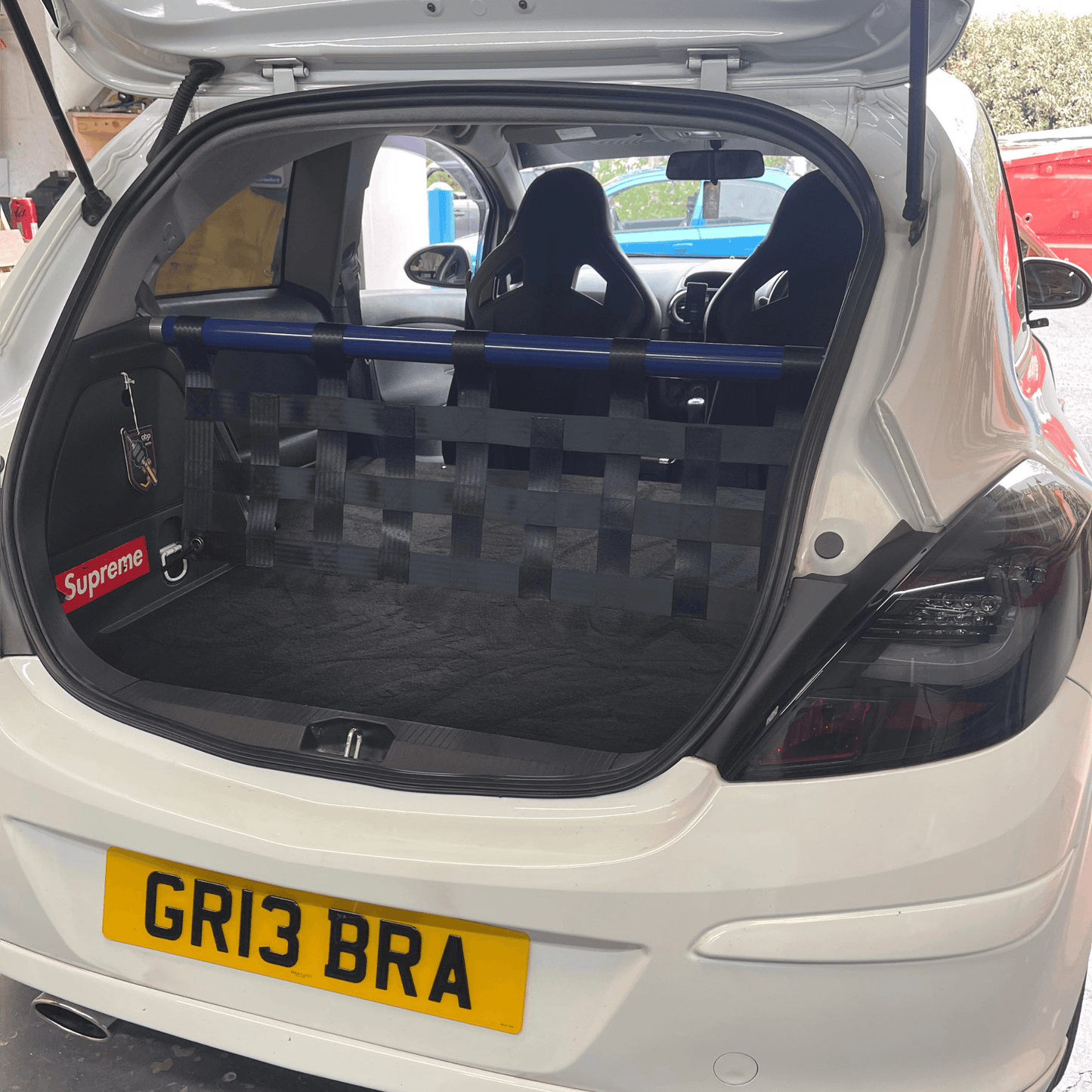 Vauxhall Corsa D Strut bar and Cargo net