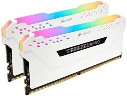 Corsair VENGEANCE RGB PRO 32GB 2 x 16GB, CMW32GX4M2E3200C16W DDR4 3200 (PC4-25600) C16 Desktop memory – White