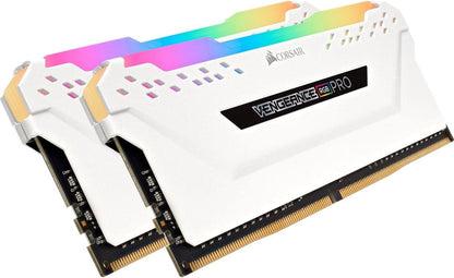 Corsair VENGEANCE RGB PRO 32GB 2 x 16GB, CMW32GX4M2E3200C16W DDR4 3200 (PC4-25600) C16 Desktop memory – White