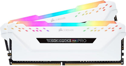 Corsair VENGEANCE RGB PRO 32GB 2 x 16GB, CMW32GX4M2E3200C16W DDR4 3200 (PC4-25600) C16 Desktop memory – White