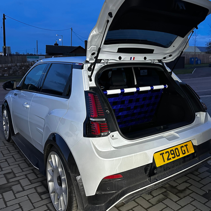 Alpine A290 Strut bar and Cargo net