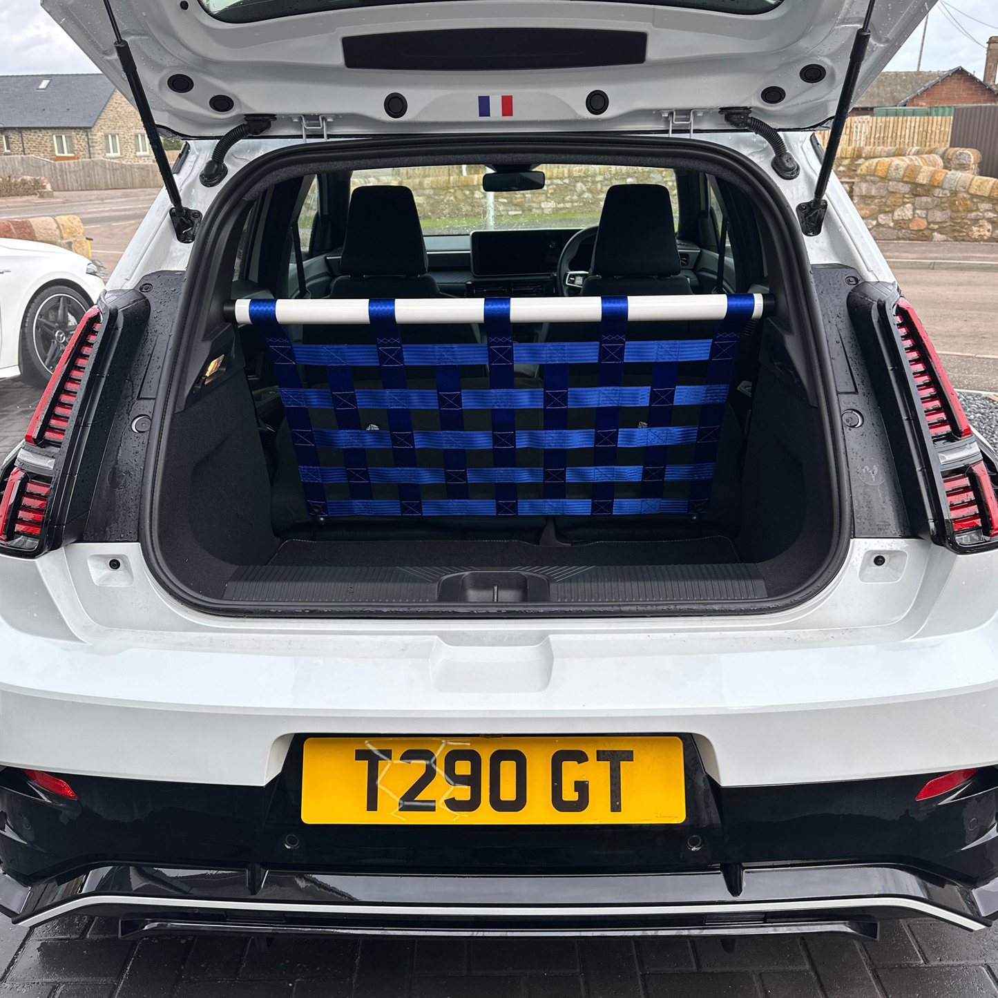 Alpine A290 Strut bar and Cargo net