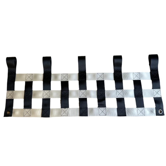 Clearance Net – 900mm Width – 3 Run – Black and White – Clean Condition