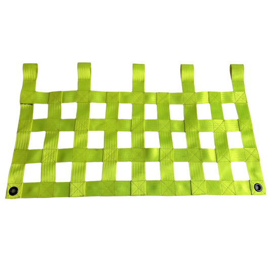 Clearance Net – 810mm Width – 4 Run – Dayglow Yellow – Dirty Condition