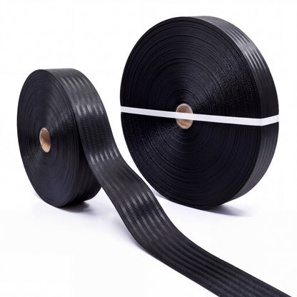 OEM Black Seat Belt Webbing 47mm – Sold by the Metre, 1m to 100m