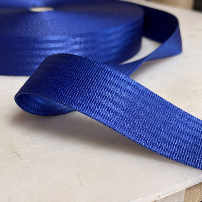 Royal Blue Seat Belt Webbing 47mm – Sold by the Metre, 1m to 100m